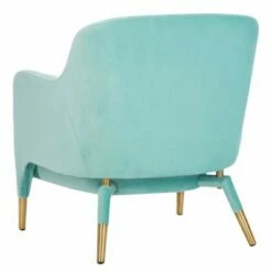 Topaz Velvet Armchair - Safavieh Aqua 15 Topaz Velvet Armchair - Safavieh Aqua -Living Room Chairs store unnamed file 2634
