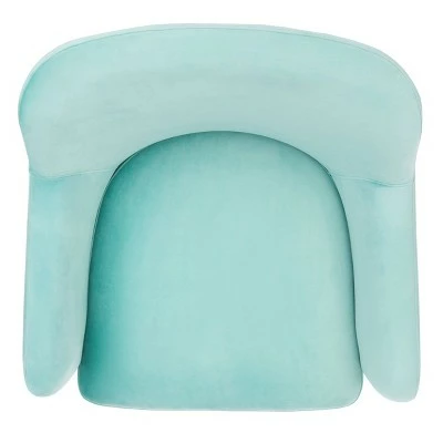 Topaz Velvet Armchair - Safavieh Aqua 7 Topaz Velvet Armchair - Safavieh Aqua - Image 6