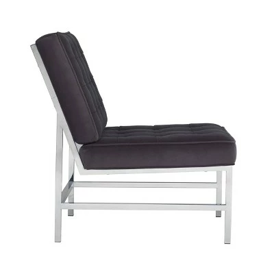 Ashlar Velvet Accent Chair - Studio Designs Home Blue Dusk 5 Ashlar Velvet Accent Chair - Studio Designs Home Blue Dusk - Image 3