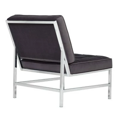 Ashlar Velvet Accent Chair - Studio Designs Home Blue Dusk 6 Ashlar Velvet Accent Chair - Studio Designs Home Blue Dusk - Image 4