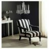 Upholstered Chair Black White - Safavieh