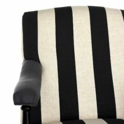 Upholstered Chair Black White - Safavieh -Living Room Chairs store unnamed file 2673