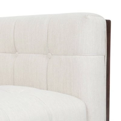 Mclarnan Contemporary Tufted Club Chair - Christopher Knight Home Beige/brown 8 Mclarnan Contemporary Tufted Club Chair - Christopher Knight Home Beige/brown - Image 6