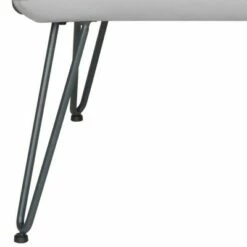 17" Johannes Mid Century Modern Leather Armchair Gray/Black - Safavieh -Living Room Chairs store unnamed file 2720