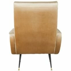 Elicia Mid-Century Armchair - Camel Velvet - Safavieh -Living Room Chairs store unnamed file 2731