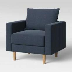 Jacobs Large Scale Mid-Century Modern Armchair - Project 62™ Rust Velvet -Living Room Chairs store unnamed file 2740