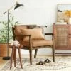 Sylva Strap Chair Caramel Faux Leather - Threshold™ 1 Sylva Strap Chair Caramel Faux Leather - Threshold™ -Living Room Chairs store unnamed file 2769
