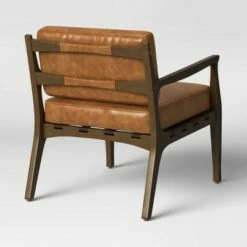 Sylva Strap Chair Caramel Faux Leather - Threshold™ -Living Room Chairs store unnamed file 2771