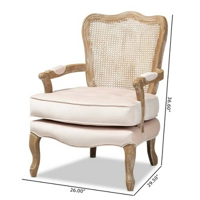 Vallea Traditional Velvet Wood Armchair - Baxton Studio Pink 3 Vallea Traditional Velvet Wood Armchair - Baxton Studio Pink