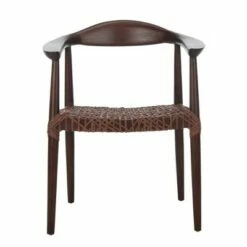 Juneau Woven Accent Chair - Safavieh Walnut/brown -Living Room Chairs store unnamed file 2800