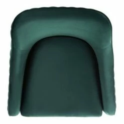 Leyla Channeled Velvet Accent Chair Emerald - Safavieh -Living Room Chairs store unnamed file 2807