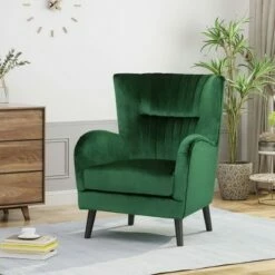 Woodrow Modern Club Chair Emerald - Christopher Knight Home