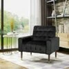 Bourchier Modern Glam Velvet Armchair - Christopher Knight Home Navy Blue -Living Room Chairs store unnamed file 282
