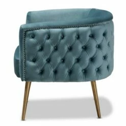 Marcelle Chair - Baxton Studio Light Blue/gold 18 Marcelle Chair - Baxton Studio Light Blue/gold -Living Room Chairs store unnamed file 2836