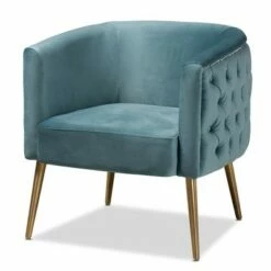 Marcelle Chair - Baxton Studio Light Blue/gold 20 Marcelle Chair - Baxton Studio Light Blue/gold -Living Room Chairs store unnamed file 2838