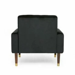Bourchier Modern Glam Velvet Armchair - Christopher Knight Home Navy Blue -Living Room Chairs store unnamed file 285