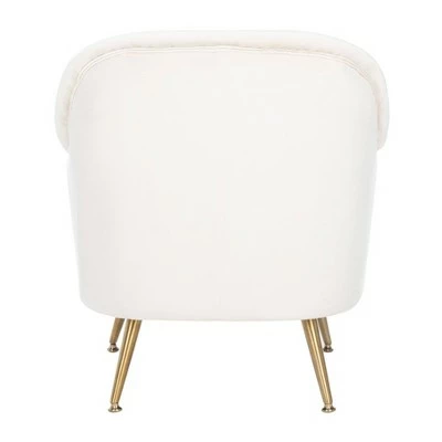 Brienne Mid-Century Armchair - Safavieh Navy/brass 6 Brienne Mid-Century Armchair - Safavieh Navy/brass - Image 4