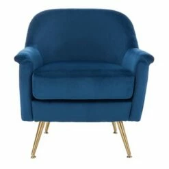Brienne Mid-Century Armchair - Safavieh Navy/brass 25 Brienne Mid-Century Armchair - Safavieh Navy/brass -Living Room Chairs store unnamed file 2870