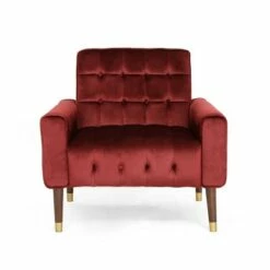 Bourchier Modern Glam Velvet Armchair - Christopher Knight Home Navy Blue -Living Room Chairs store unnamed file 288