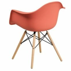 Flash Furniture Alonza Series Plastic Chair with Arms and Wooden Legs -Living Room Chairs store unnamed file 2893