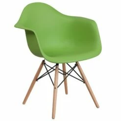 Flash Furniture Alonza Series Plastic Chair with Arms and Wooden Legs -Living Room Chairs store unnamed file 2900
