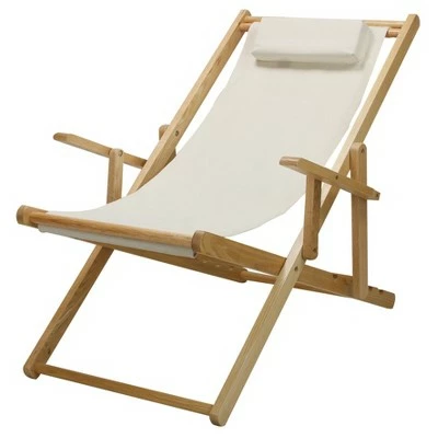 Sling Chair Natural Frame - Flora Home Wheat 9 Sling Chair Natural Frame - Flora Home Wheat - Image 7