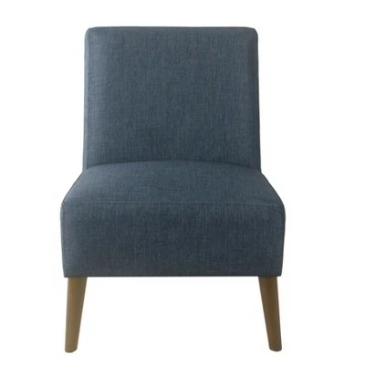Modern Armless Accent Chair - HomePop Blue 10 Modern Armless Accent Chair - HomePop Blue - Image 8