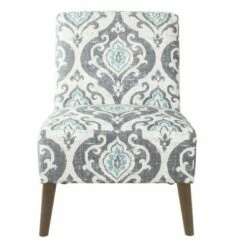 Modern Armless Accent Chair - HomePop Blue 19 Modern Armless Accent Chair - HomePop Blue -Living Room Chairs store unnamed file 2957
