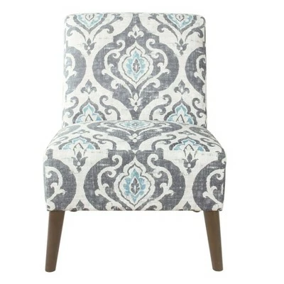 Modern Armless Accent Chair - HomePop Blue 11 Modern Armless Accent Chair - HomePop Blue - Image 9