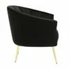Tania Contemporary Upholstered Accent Chair - LumiSource Gold/black -Living Room Chairs store unnamed file 2994