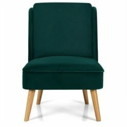 Costway Velvet Accent Chair Single Sofa Chair Leisure Chair with Wood Frame 18 Costway Velvet Accent Chair Single Sofa Chair Leisure Chair with Wood Frame -Living Room Chairs store unnamed file 3012
