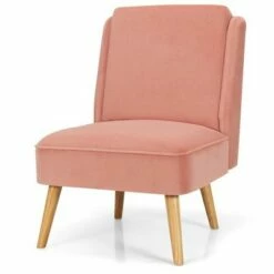 Costway Velvet Accent Chair Single Sofa Chair Leisure Chair with Wood Frame 23 Costway Velvet Accent Chair Single Sofa Chair Leisure Chair with Wood Frame -Living Room Chairs store unnamed file 3017