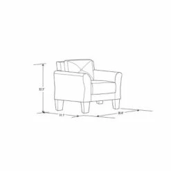 Harper Tufted Microfiber Chair - Lifestyle Solutions Black -Living Room Chairs store unnamed file 3020