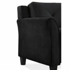 Harper Tufted Microfiber Chair - Lifestyle Solutions Black -Living Room Chairs store unnamed file 3023