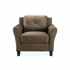 Harper Tufted Microfiber Chair - Lifestyle Solutions Black -Living Room Chairs store unnamed file 3027