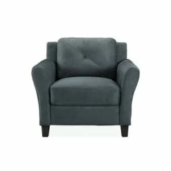 Harper Tufted Microfiber Chair - Lifestyle Solutions Black -Living Room Chairs store unnamed file 3028