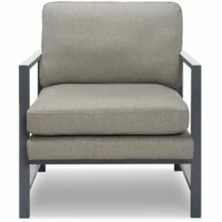 Russell Bronze Metal Frame Accent Chair - Finch Gray 24 Russell Bronze Metal Frame Accent Chair - Finch Gray -Living Room Chairs store unnamed file 3039
