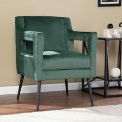 Cainish Upholstered Accent Chair Green/Black - Aiden Lane -Living Room Chairs store unnamed file 3046