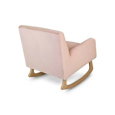 Nursery Works Sleepytime Rocker, Greenguard Gold Certified Blush Velvet 7 Nursery Works Sleepytime Rocker, Greenguard Gold Certified Blush Velvet - Image 5