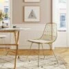 Set of 2 Vivi Metal Chair - Adore Decor Gold