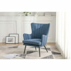 Jenson Accent Chair - OSP Home Furnishings Charcoal -Living Room Chairs store unnamed file 3103