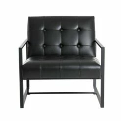 PU Leather Accent Chair - Glitzhome Black -Living Room Chairs store unnamed file 3113