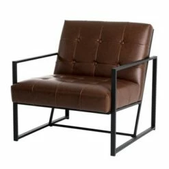 PU Leather Accent Chair - Glitzhome Black -Living Room Chairs store unnamed file 3118