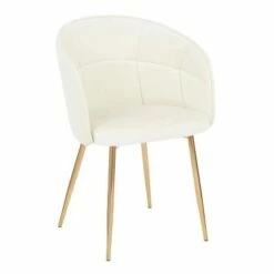 Lindsey Contemporary Chair Gold - LumiSource Cream -Living Room Chairs store unnamed file 3127