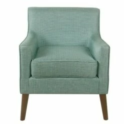 Davis Mid Century Accent Chair - Homepop Aqua
