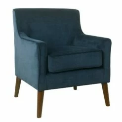 Davis Mid Century Accent Chair - Homepop Aqua -Living Room Chairs store unnamed file 3140