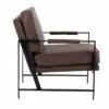 Franklin Armchair Leather/Steel Black/Espresso - LumiSource
