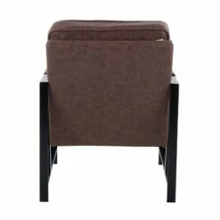 Franklin Armchair Leather/Steel Black/Espresso - LumiSource 10 Franklin Armchair Leather/Steel Black/Espresso - LumiSource -Living Room Chairs store unnamed file 322