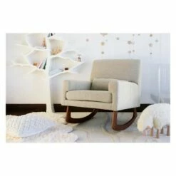 Nursery Works Sleepytime Rocker, Greenguard Gold Certified with Walnut Legs Navy -Living Room Chairs store unnamed file 3311
