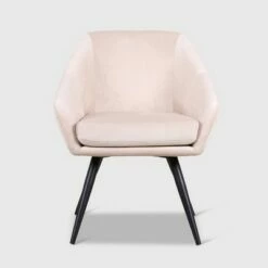 Milad Velvet Accent Chair - RST Brands Beige -Living Room Chairs store unnamed file 3321